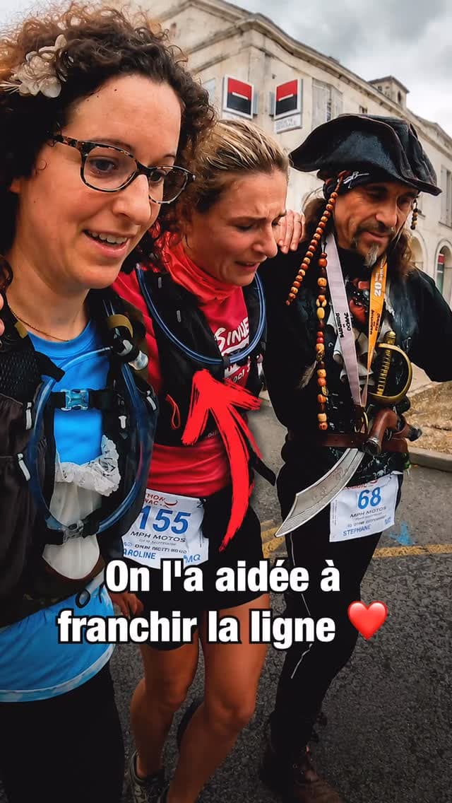 Elisa au km 41 de son marathon